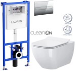 LAUFEN Rámový podomítkový modul CW1 SET chromovým tlačítkem WC CERSANIT VIRGO CLEANON SEDÁTKO H8946600000001CR ME1