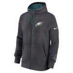 Nike Pánská mikina Philadelphia Eagles NFL Playbook Full-Zip Fleece Hoodie - Antracitová Velikost: XL