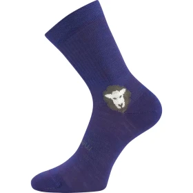 VOXX Ponožky dětské anatomicky tvarované BAREFOOTIK MERINO se stříbrem FIALOVÉ (3 páry) 20-24 124977