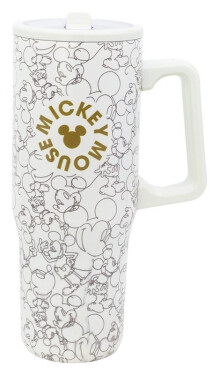 Mickey Mouse Termohrnek s brčkem a uchem 920ml