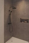 DURAVIT - Sprchový set s termostatem, průměr 25 cm, 3 proudy, matná černá TH4282008046