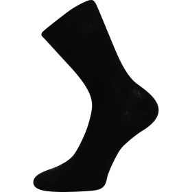 LONKA Ponožky klasické bambusové DELI tenké ČERNÉ (3 páry) 35-38 113393