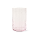 HK living Sklenice Tube Blush 400 ml, růžová barva, sklo
