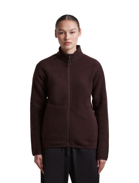 Dámská merino mikina ICEBREAKER Wmns Merino 800 RF Class Pile LS Zip, Bittersweet velikost: L