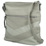 Stylová dámská koženková crossbody kabelka Felici, šedá