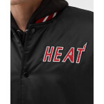 Mitchell Ness NBA Heavyweight Satin Jacket Miami Heat OJBF3413-MHEYYPPPBLCK pánské provedení