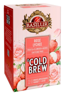 BASILUR Cold Brew Rose Lychee přebal 20x2g