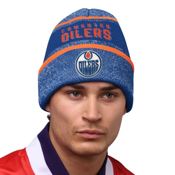 Starter Pánská zimní čepice Edmonton Oilers NHL Sideline Beanie