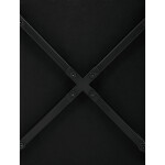 Jídelní židle, černá, látka vintage, CT-281 BK3