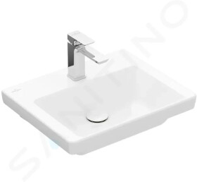 VILLEROY & BOCH - Subway 3.0 Umývátko 500x400 mm, bez přepadu, otvor pro baterii, alpská bílá 43705101