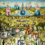 Nástěnný poznámkový kalendář 2026 NOTIQUE - Hieronymus Bosch, 30 x 30 cm