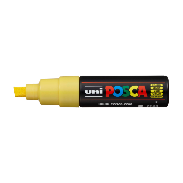 Posca popisovač PC-8K, mm, žlutá