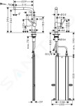 HANSGROHE - M54 Dřezová baterie Talis s výsuvnou koncovkou, sBox, matná černá 72809670