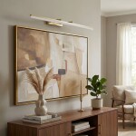 Koupelnové nástěnné LED svítidlo APP1877-1W 80cm BRUSH GOLD OSW-66032