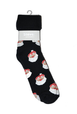Ponožky Steven art.030 Vánoce 35-40 černá 35-37