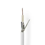 Nedis Koaxiální kabel na cívce RG6T 75 Ohm / Dvojité Stínění / ECA / 100.0 m / Koax / PVC / Role (CSBR4015WT1000)