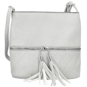 Stylová dámská koženková crossbody kabelka Betty, šedá