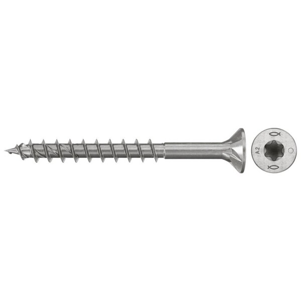 Fischer 574078 šrouby do dřevotřísky 4.5 mm 45 mm TX Nerezová ocel 200 ks