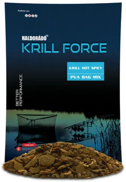 Haldorádó Vnadící směs Krill Force PVA Bag Mix 600g Krill Hot Spicy (HD32455)