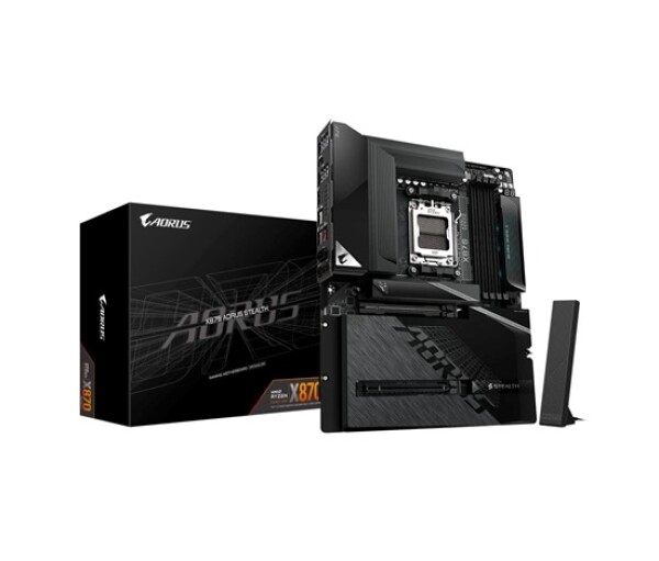 GIGABYTE MB Sc AM5 X870 AORUS STEALTH, AMD X870, 4xDDR5, 1xHDMI, 2xUSB4, WiFi EDF_1706357