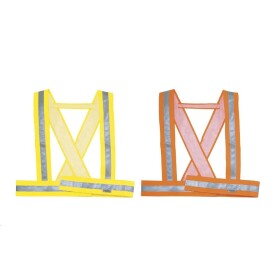 Kříž BAUCE 3M Scotchlite reflexní 7,5 cm žlutý/oranžový