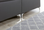 Boxspring Amadeo Rozměr: 140 x 200 cm, látka: Berlin 01, Varianta: S LED osvětlení