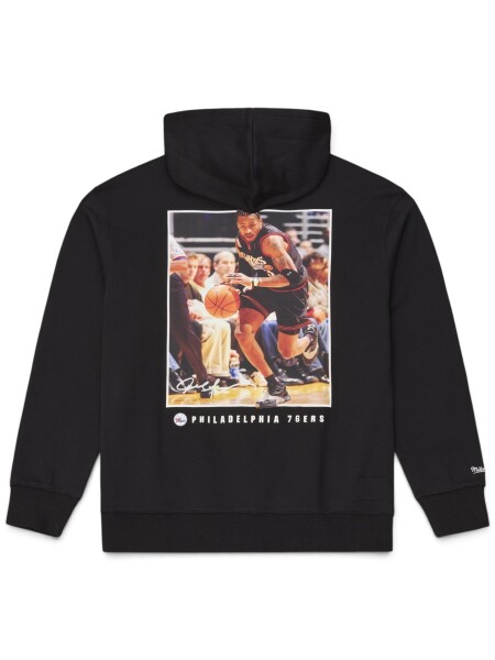 Mitchell & Ness Pánská mikina Philadelphia 76ers NBA Allen Iverson Player Photo Hoodie Velikost: S