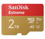 SanDisk micro SDXC karta 2TB Extreme (240 MB/s A2 UHS-I U3 V30) + adaptér EDF_493601