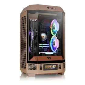 Thermaltake The Tower 300 hnědá / micro ATX / 1x USB-C / 2x USB-A / bez zdroje / průhledná bočnice (CA-1Y4-00SGWN-00)