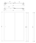 OMNIRES - BRONX posuvné sprchové dveře, 130 cm chrom / transparent /CRTR/ S2050130CRTR