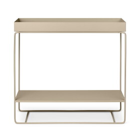 Ferm Living Stojan na květiny Plant box Two-tier Cashmere, béžová barva, kov