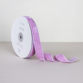 Bella Rose Sametová stuha 2 cm – Lavender (10 m), fialová barva, textil