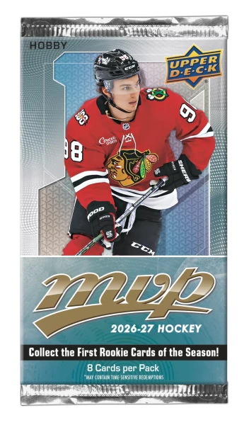 Hokejové karty NHL 2026-27 Upper Deck MVP Hockey Hobby Balíček