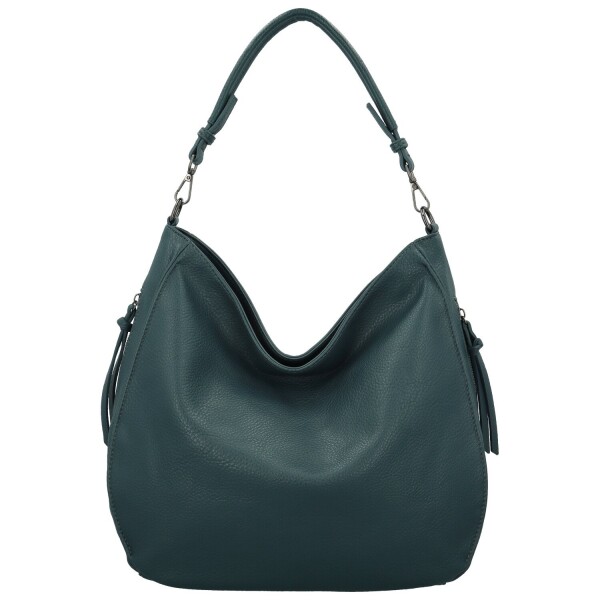 Trendy dámská koženková kabelka na rameno Elleame, modrá