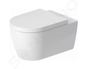 DURAVIT - ME by Starck Závěsné WC s HygieneFlush, Rimless, HygieneGlaze, bílá/matná bílá 2579099000