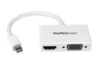 StarTech cestovní A:V adaptér 2v1 Mini DisplayPort M na HDMI F nebo VGA bílá (MDP2HDVGAW)