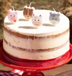 Svíčky farma zvířátka 4 ks 3 cm Svíčky farma zvířátka 4 ks 3 cm