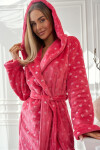 Dámský župan Amira 2551 Tmavě růžová vzor - L&L Lamp tmavě růžová S