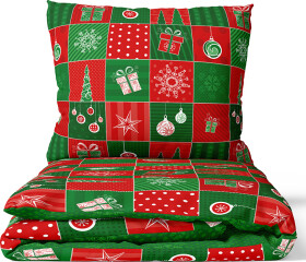 Bavlněné povlečení Vánoční Patchwork