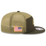 New Era Pánská kšiltovka Los Angeles Rams NFL 2025 Salute to Service 9FIFTY Split Panel Trucker Snapback