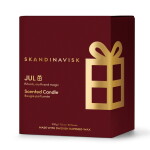 Skandinavisk JUL 200 g - SKANDINAVISK Vonná svíčka ve skle JUL Gold (Vánoce) 200 g, červená barva, sklo