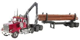 Metal Earth 3D Puzzle Western Star 4900 Log Truck s návěsem