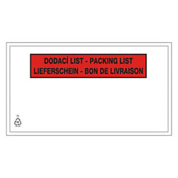 Samolepicí obal na doprovodnou dokumentaci, 230x165mm, PACKING LIST | RAJA