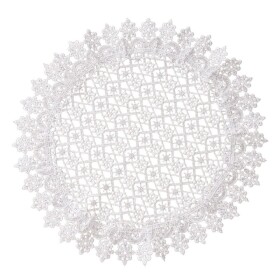 DumDekorace Elegantní kulatý krajkový ubrousek Priemer: 40 cm