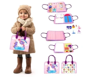 2Kids Toys Senzorická busy kniha Jednorožec 2