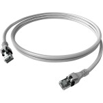 Easylan CPP1OAAAAA0005 RJ45 síťové kabely, propojovací kabely CAT 6A S/FTP 0.50 m šedá dvoužilový stíněný, bez halogenů, samozhášecí 1 ks