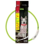 Dog Fantasy Obojek LED nylon zelená 65 cm (454-12694)