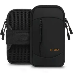 Tech-Protect M6 černá, oranžová / Sportovní pouzdro na paži / Univerzální