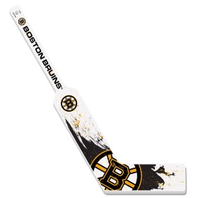 Mustang Brankářská minihokejka Boston Bruins NHL Splatter