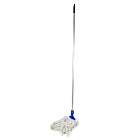 DENOX Úklidový mop PROFESSIONAL modrá / Bavlna / Kovová násada / 400 g / Délka 160 cm